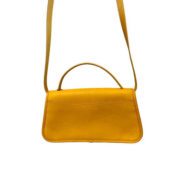 Coach Yellow Turnlock Clutch Top Handle Crossbody Bag - Picture 4 of 12